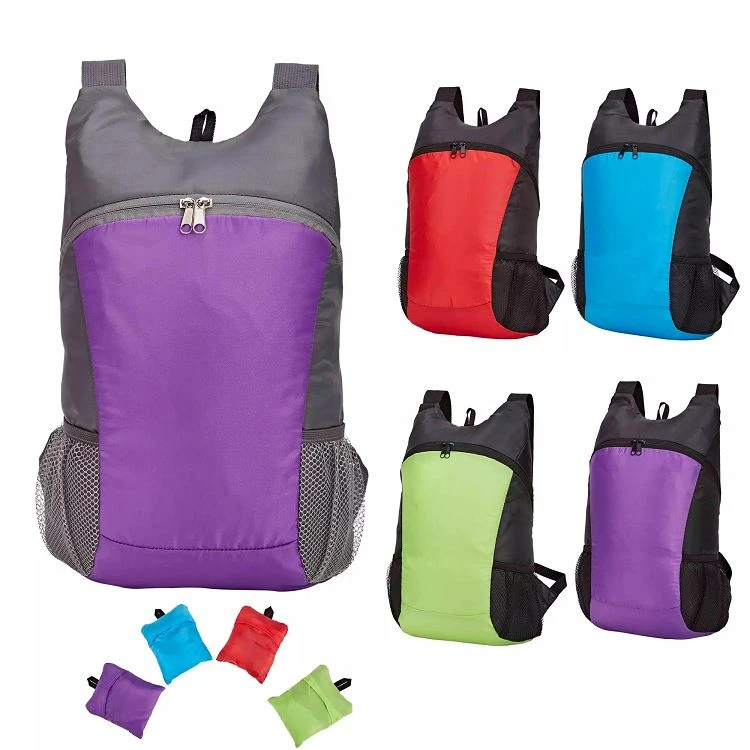 purple hiking backpack